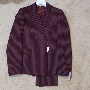 Pin stripe double breasted suit